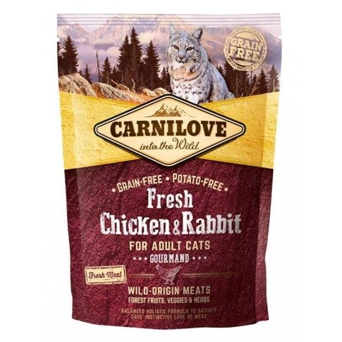 Carnilove Cat Fresh Chicken & Rabbit Gourmand For Adult  400g