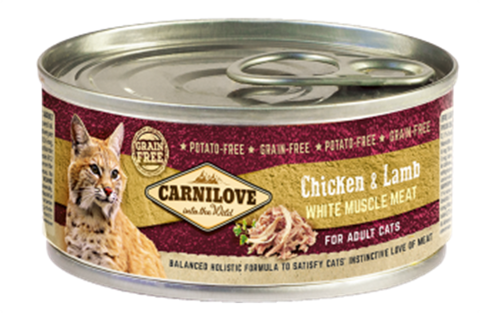 Carnilove Chicken& Lamb karma mokra dla kotów 100g