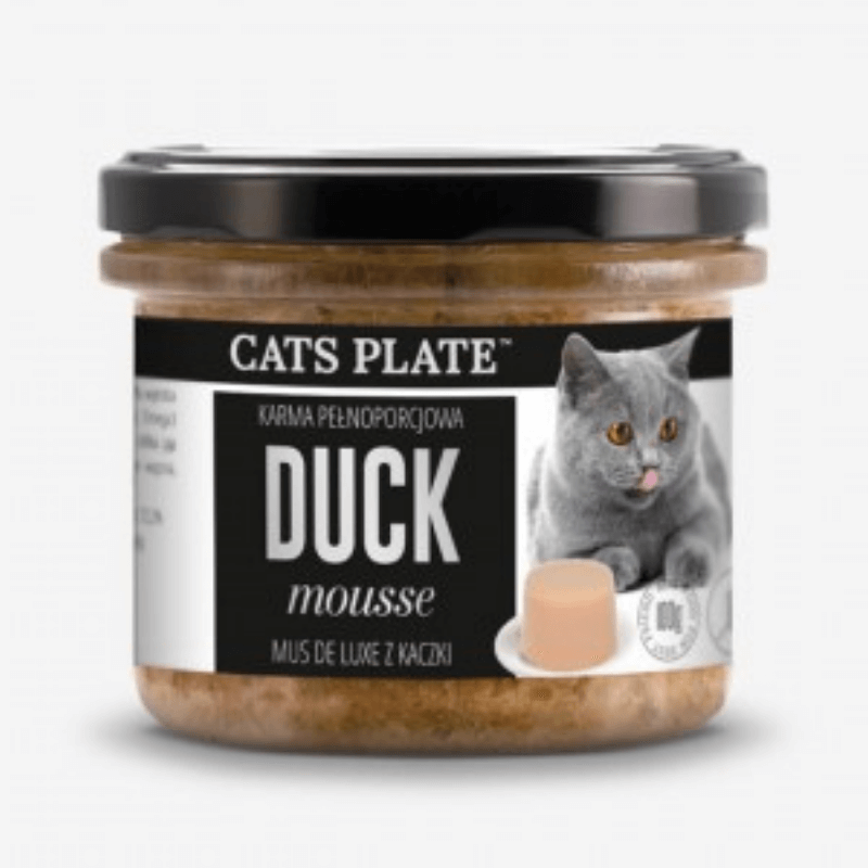 Cats Plate Duck mousse - mus z kaczki karma dla kotów 100g