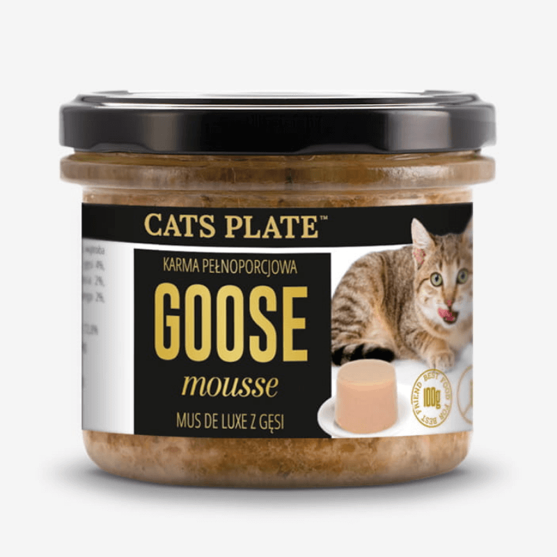 Cats Plate Goose mousse - mus z gęsi karma dla kotów 100g