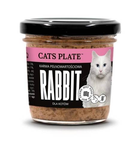 Cats Plate Rabbit - karma z królikiem dla kotów 100g