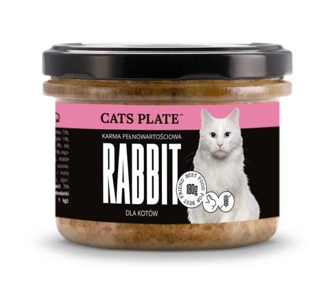 Cats Plate Rabbit - karma z królikiem dla kotów 180g