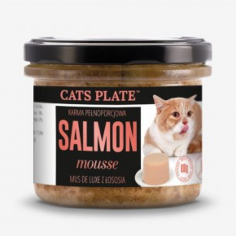 Cats Plate Salmon mousse - mus z łososia karma dla kotów 100g