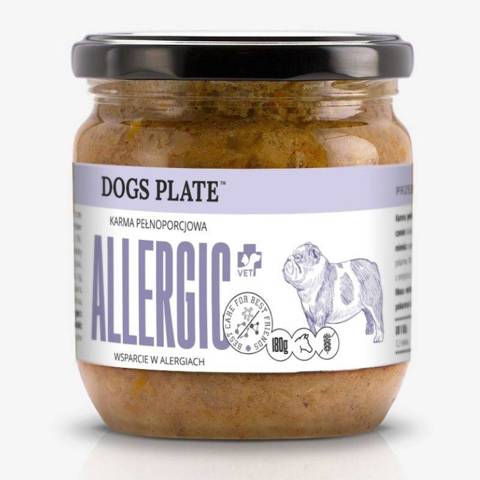 Dogs Plate Vet Allergic z koniną dla alergików 360g