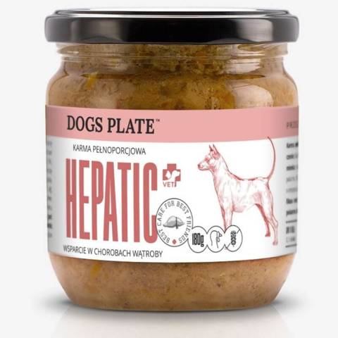 Dogs Plate Vet Hepatic karma dla psów na wątrobę z indykiem 360g