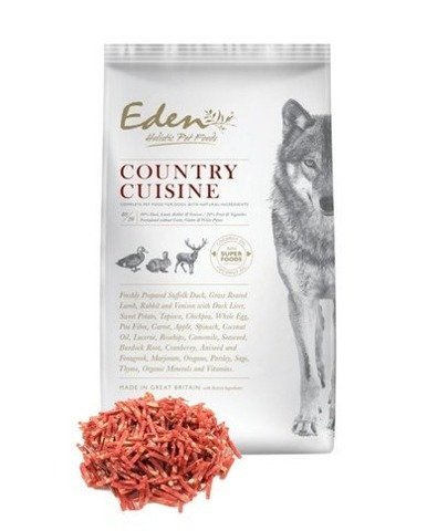Eden Country Cuisine dla szczeniąt i psów dorosłych 12kg + GRATIS