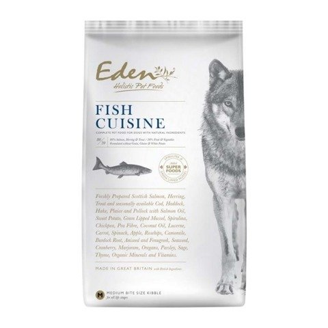 Eden Fish Cuisine dla szczeniąt i psów dorosłych, ras średnich i dużych 12kg