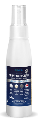 Eurowet Spray ochronny na opuszki palców dla psów i kotów  90ml