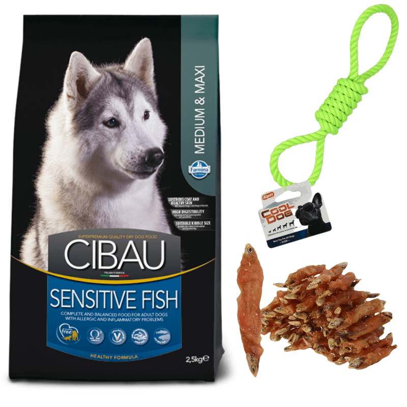 Farmina CIBAU Sensitive Fish dla dorosłych psów ras średnich i dużych 14kg + 2 GRATISY