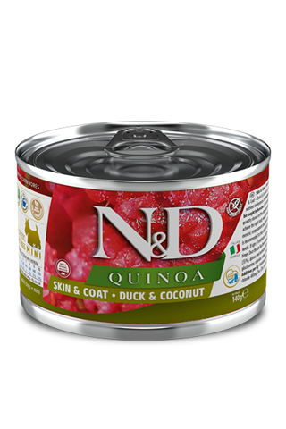 Farmina N&D Quinoa Skin & Coat Duck karma mokra dla psa 140g