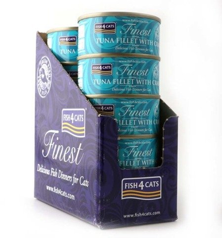Fish4Cats Finest filet z tuńczyka z krabem - pakiet 10x70g
