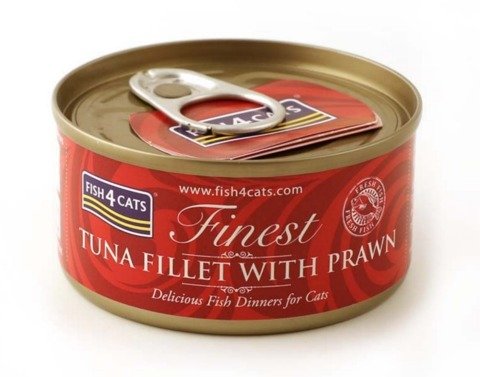 Fish4Cats Finest filet z tuńczyka z krewetkami 70g