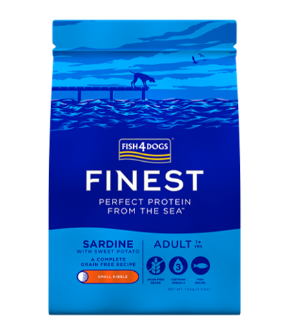 Fish4Dogs Finest Sardine Complete sucha karma dla psów ras małych 1,5kg