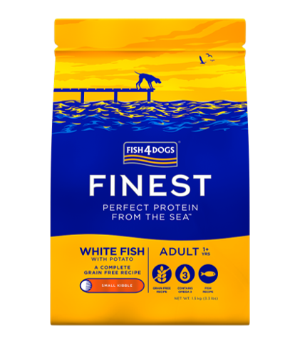 Fish4Dogs Finest White Fish Complete sucha karma dla psów ras małych 1,5kg