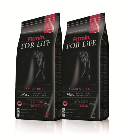 Fitmin For Life Adult Lamb & Rice 2x15kg