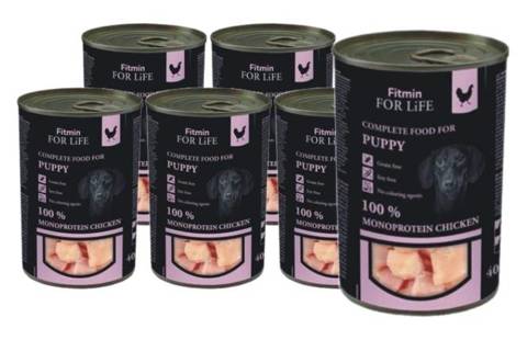 Fitmin For Life Monoprotein Puppy Chicken dla szczeniąt Kurczak 12x400g