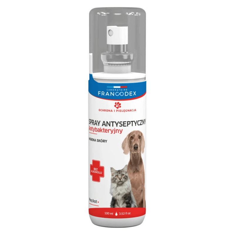Francodex spray antyseptyczny antybakteryjny dla psów i kotów 100ml