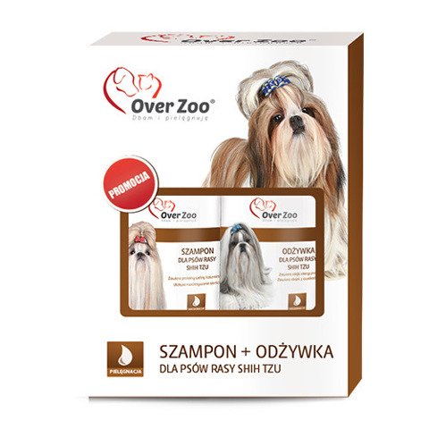 Over Zoo Zestaw dla psów rasy Shih Tzu - szampon + odżywka 490ml