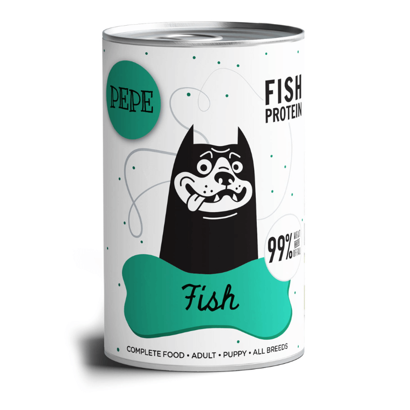 Paka Zwierzaka Pepe Fish ryba karma mokra dla psa w każdym wieku 400g 