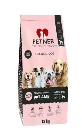 Petner Karma Adult Extra Large z jagnięciną dla dorosłych psów olbrzymich ras 12kg