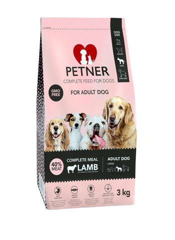Petner Karma Adult Large z jagnięciną dla dorosłych psów dużych ras 3kg 