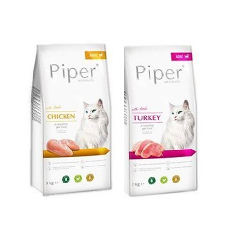 Piper Animals MIX smaków indyk, kurczak karma dla kota 2x3kg