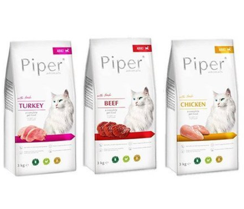 Piper Animals MIX smaków karma dla kota 9kg 3x3kg