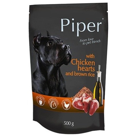 Piper z sercami kurczaka i ryżem brązowym 500g