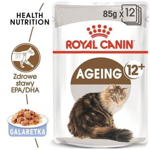 ROYAL CANIN  Ageing +12 karma mokra w galarecie dla kotów dojrzałych 12x85g