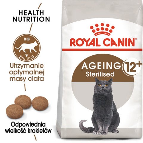 ROYAL CANIN Ageing +12 karma sucha dla kotów dojrzałych, sterylizowanych 4kg
