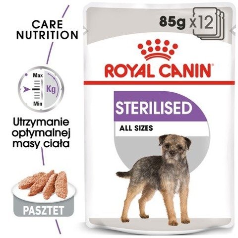 ROYAL CANIN CCN Sterilised karma mokra - pasztet dla psów dorosłych, sterylizowanych 12x85g