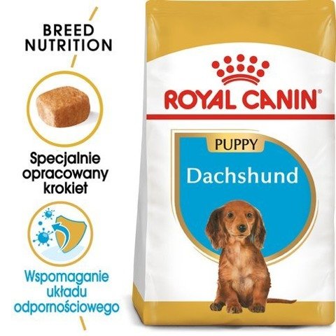 ROYAL CANIN Dachshund Puppy karma sucha dla szczeniąt do 10 miesiąca, rasy jamnik 1,5kg