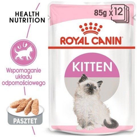 ROYAL CANIN Kitten pasztet karma mokra - pasztet dla kociąt do 12 miesiąca życia 12x85g