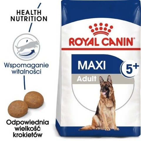 ROYAL CANIN Maxi Adult karma sucha dla psów starszych, od 5 do 8 roku życia, ras dużych 15kg