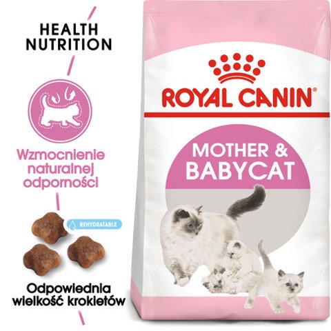 ROYAL CANIN Mother&Babycat karma sucha dla kotek w okresie ciąży, laktacji i kociąt od 1 do 4 miesiąca życia 4kg