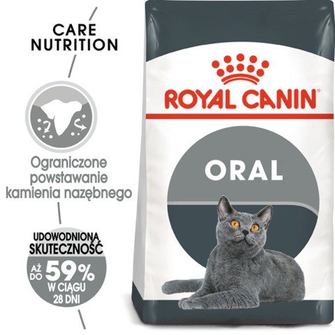 ROYAL CANIN Oral Care karma sucha dla kotów dorosłych, redukująca odkładanie kamienia nazębnego 8kg