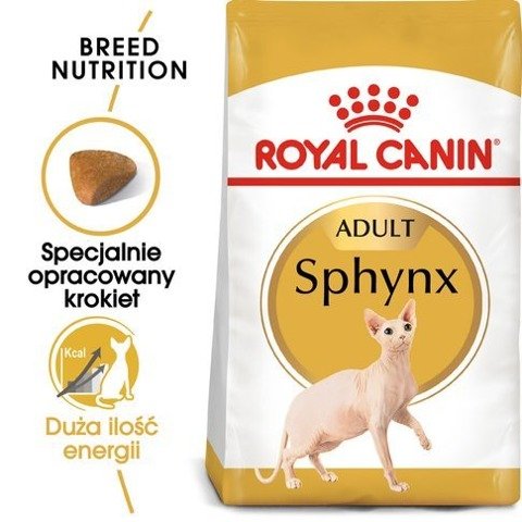 ROYAL CANIN Sphynx Adult karma sucha dla kotów dorosłych rasy sfinks 10kg