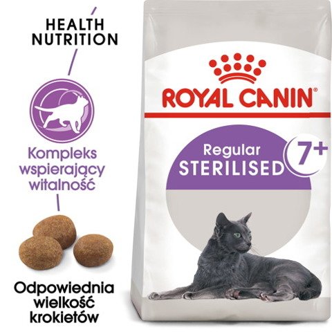 ROYAL CANIN Sterilised +7 karma sucha dla kotów dorosłych, od 7 do 12 roku życia życia, sterylizowanych 10kg