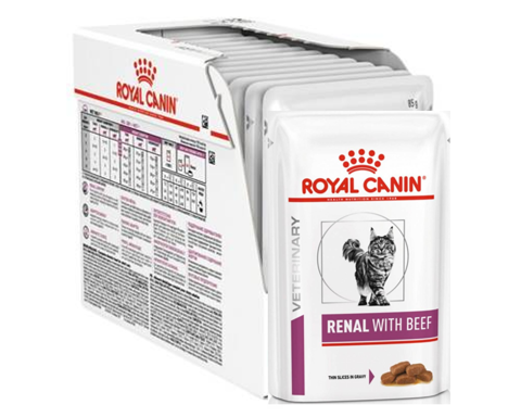 ROYAL CANIN Veterinary Diet Cat Renal z wołowiną 12x85g
