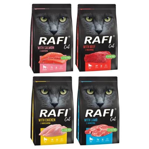 Rafi Cat karma sucha dla kota MIX 4 smaków 4x1,5kg
