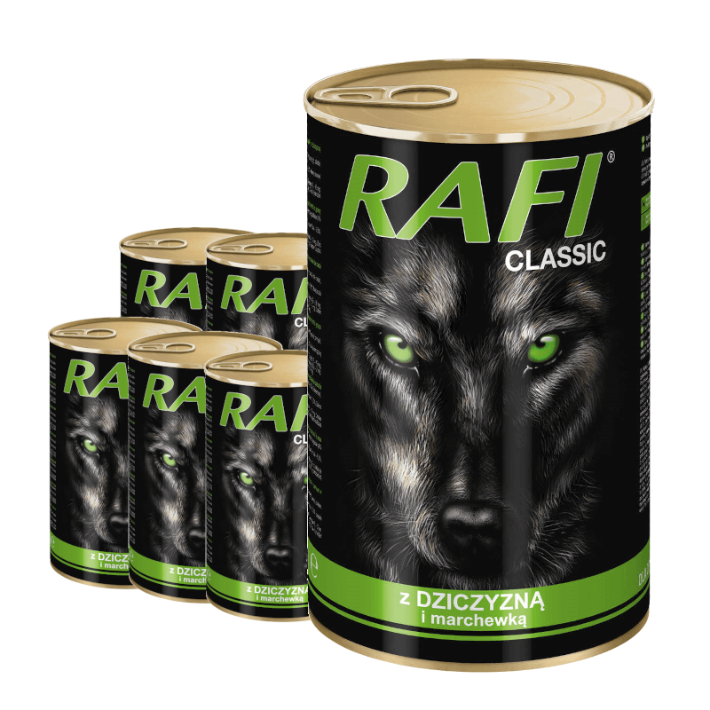 Rafi Classic z dziczyzną i marchewką 12x1240g