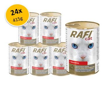 Rafi Kot kawałki z wołowiną w sosie 24x415g