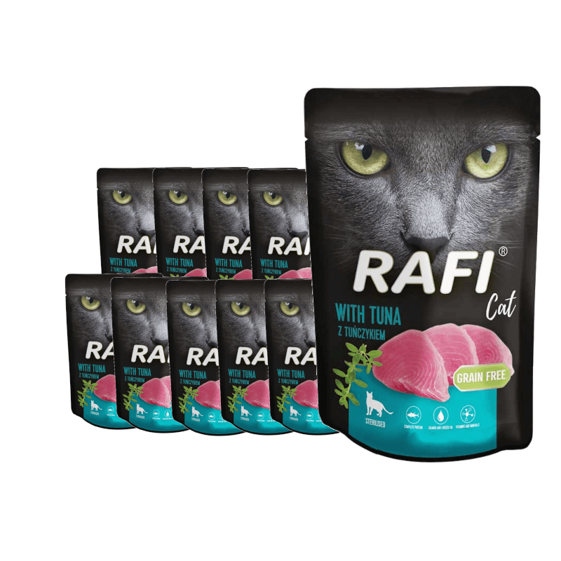Rafi dla kota Sterilised z tuńczykiem bez zbóż 30x100g
