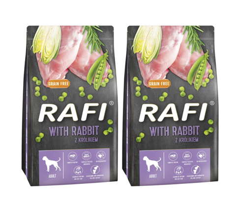 Rafi  karma sucha dla psa z królikiem 2x10kg 