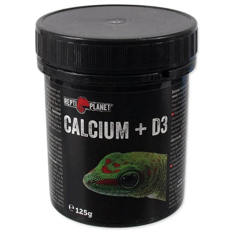 Repti Planet Pokarm uzupełniający Calcium + D3 125g - Wapno z witaminą D3 125g
