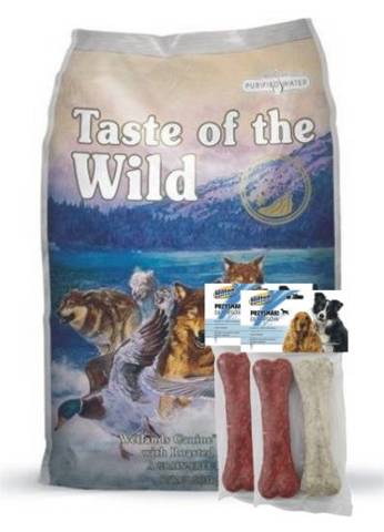 Taste of The Wild Wetlands Canine 2kg + przysmaki
