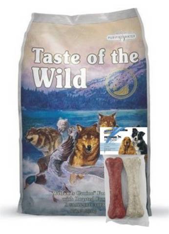 Taste of The Wild Wetlands Canine 5,6kg + przysmak