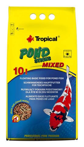 Tropical Pond Sticks Mixed 10l / 800g - pływający pokarm dla ryb w oczku wodnym