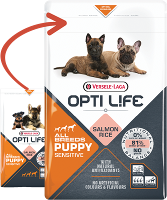 Versele-Laga Opti Life Puppy Sensitive dla szczeniąt z wrażliwym układem pokarmowym 12,5kg