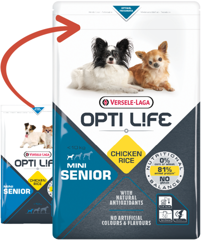 Versele-Laga Opti Life Senior Mini dla psów starszych 7,5kg